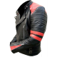Mens Brando Classic Biker Red and Black Vintage Motorcycle Genuine Leather Jacket Mens Brando Classic Biker Red and Black Vintage Motorcycle Genuine Leather Jacket