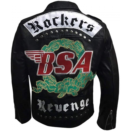 Mens BSA Rockers Revenge George Michael Faith Real Leather Jacket