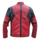 Mens Dead pool Motorcycle Fashion Waxed Leather Jacket Mens Dead pool Motorcycle Fashion Waxed Leather Jacket