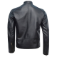 Mens Fashion Style Sport Biker Genuine Leather Jacket