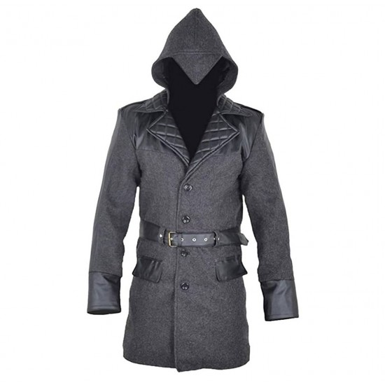 Mens Jacob Frye Assassin'X Creed Syndicate Woolen Trench Coat