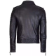 Mens Moto Style Black Diamond Quilted Biker Real Leather Jacket