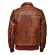 Mens Stylish Look Vintage Bomber Waxed Real Leather Jacket