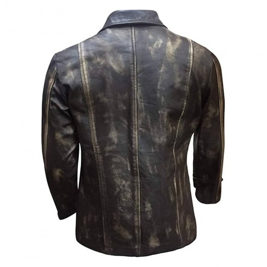 Mens Supernatural Jensen Ackles (Dean Winchester) Distressed Real Leather Jacket