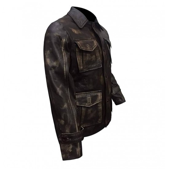 Mens Supernatural Jensen Ackles (Dean Winchester) Distressed Real Leather Jacket Mens Supernatural Jensen Ackles (Dean Winchester) Distressed Real Leather Jacket