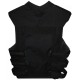 Unisex Thomas Jane Punisher Tactical Black Leather Vest