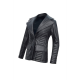Womens Office Wear Black Real Sheep Leather Jacket
