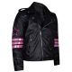 WWE Legend Wrestler Bret Hart the Hitman Black Leather jacket