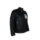 Mens WWE Superstar Dean Ambrose DA Logo Black Real Leather Jacket